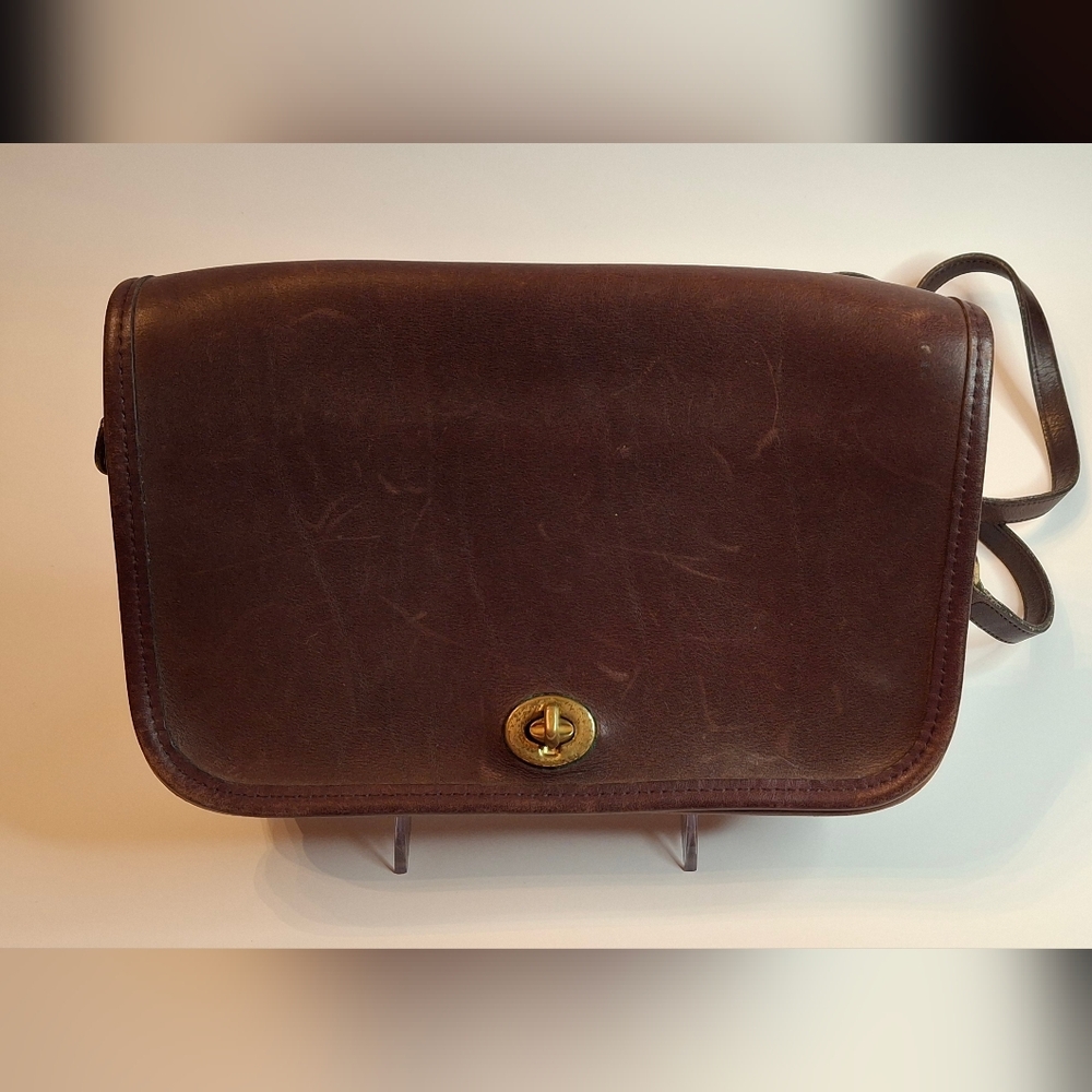 Coach Classic Brown Leather Crossbody Bag